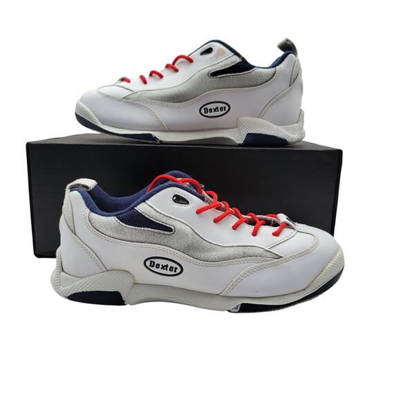 Dexter Other - Dexter Men Bowling B895-8 Size 7.5 White Blue Lace Up Low Top Sneakers (189)